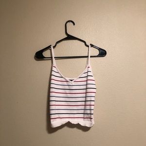 Forever 21 striped crop top